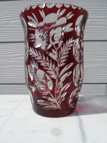 Vase cristal bohème - de,
