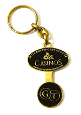 JETON METAL CASINO GROUPE TRANCHANT MACHINE OCCUPEE EN PORTE CLE SLOT MACHINE