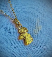 ⚜️RARE PÉPITE OR NATIF 22/23K MONTÉE EN PENDENTIF 19MM  1,72 GR ??⚜️RÉFPONSF1