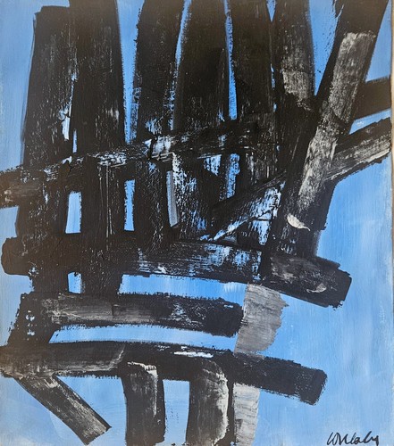 Peinture huile abstraite - peinture, l'huile