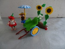 Playmobil fée, lutin et pousse-pousse n° 4197 incomplet voir description en bas