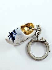 PORTE-CLES - Miniature SABOT - Résine VERNIE & PEINTE - HOLLANDE - Années 60