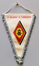 GRAND FANION MILITAIRE - 4 RC REGIMENT CUIRASSIERS - 25*16CM
