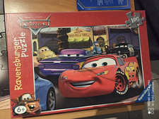 PUZZLE DISNEY CARS 100 PIECES COMPLET 6 ANS ET PLUS EN BON ETAT