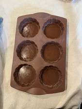 tupperware moule à tartelettes silicone Marron TBE