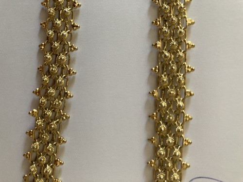 Collier filigrane plaqué - plaqué, or