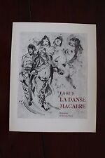 ✒ PROSPECTUS Souscription FAGUS La Danse Macabre 1937 Sylvain VIGNY