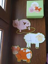 Boite 3 Puzzles Animaux de la Ferme Be