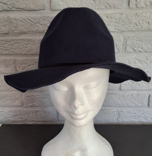 Chapeau femme feutre bleu - chapeau,