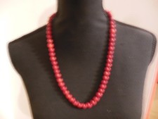 Collier  corail  rouge chic