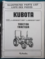 Kubota L2550DT L2550GST L2850DT-GST Tracteur Pièces Manuel Livre Catalogue