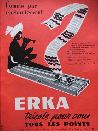 Publicité 1955 erka machine - erka,