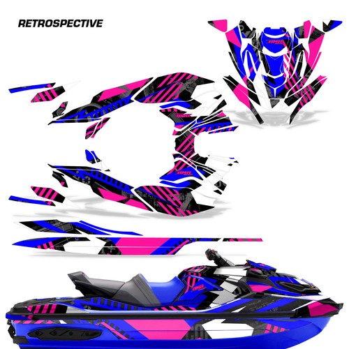 Jet ski graphique autocollant - ski,