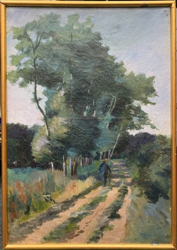 Tableau huile sur toile - sur,