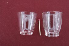 Lot de 8 petits verres verrine ancien