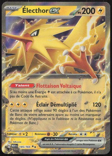 Carte pokémon électhor - carte, Électhor-ex
