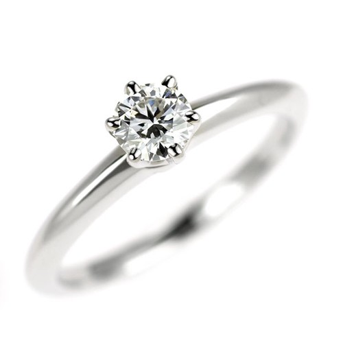 Bague diamant tiffany - diamant, pt950