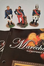 Lot De 3 Soldats En Plomb  HACHETTE Maréchaux D'empire N°49,48,47