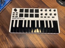 Akai MPK Mini — White Edition — 25-Key MIDI Controller — No Cable