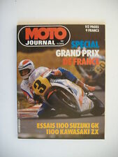 MOTO JOURNAL n°599 SUZUKI GS 1100 GK-KAWA 1100 GPZ-SPECIAL GP DE FRANCE