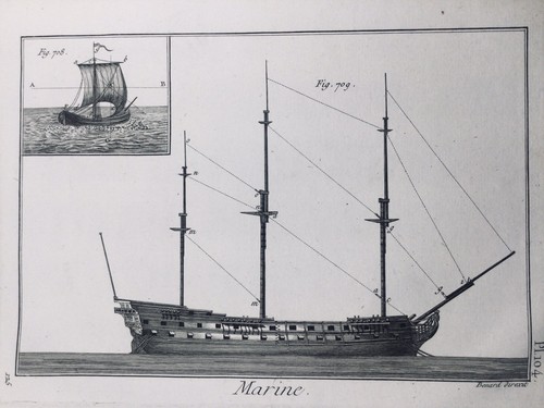 Voilier 1782 frégate - en,