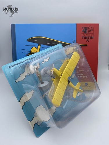 Biplan jaune tintin congo - tintin, au