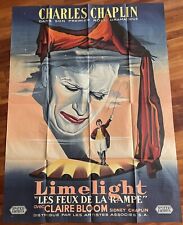 Limelight les feux de la rampe chaplin original first release poster Affiche