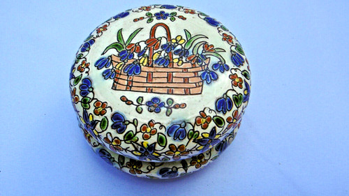 Boite ronde porcelaine - boite, de
