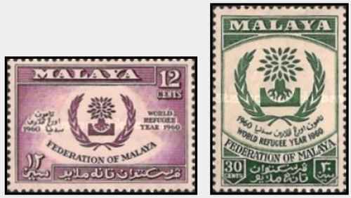 Timbres malaisie malaya 5 - malaisie, 94/5