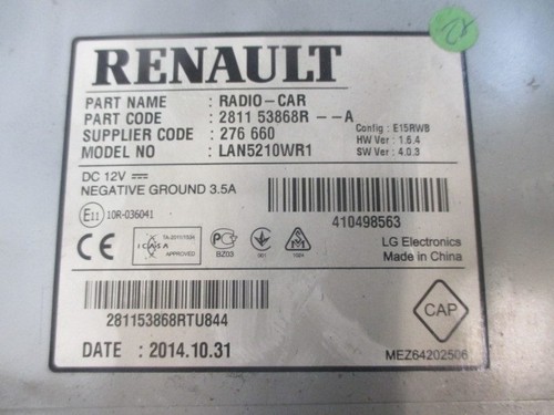 Autoradio recepteur renault - autoradio,