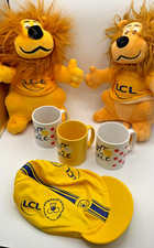 ★★★lot objets du tour de France Peluche LION LCL mascotte mugs casquette★★★
