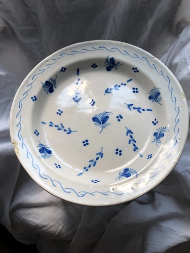 Grand plat rond faience - grand, du