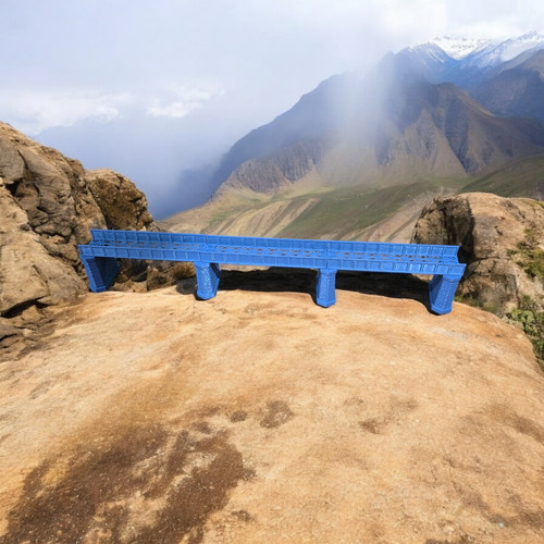 Pont fer poutre unique - fer,