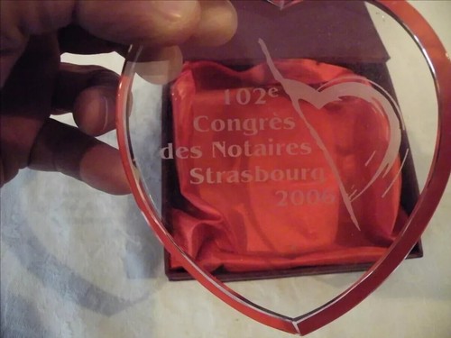 Rare presse papier coeur - papier,