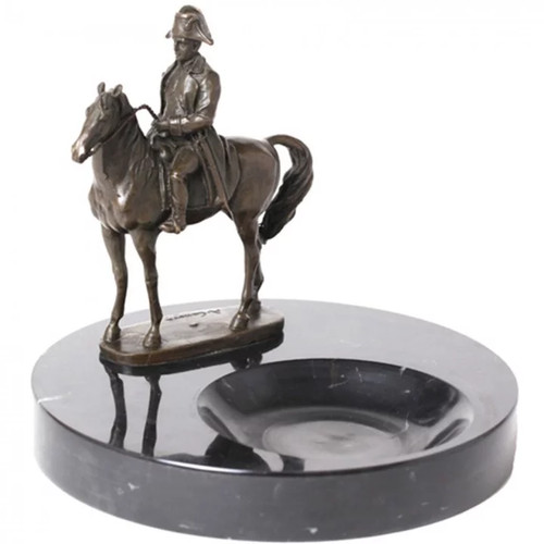 Statue bronze cendrier - statue, en