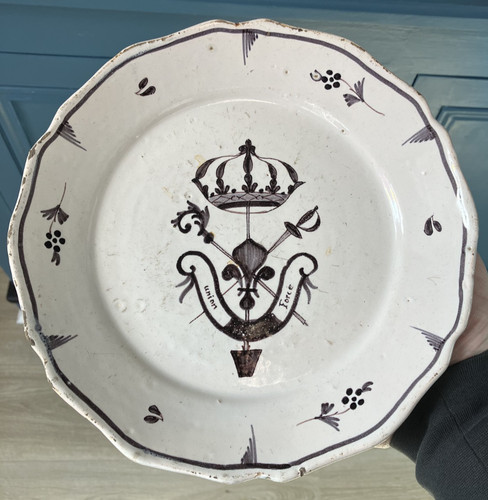 Belle assiette faïence aux - belle,