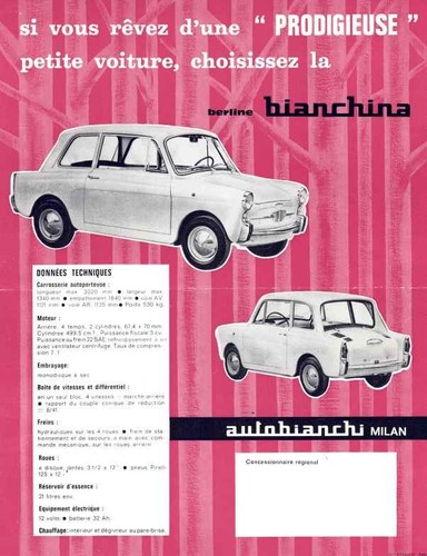 Catalogue brochure autobianchi - brochure,