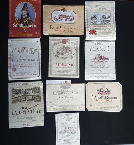 Lot étiquettes vin divers - lot,