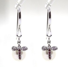 Boucles en or Blanc 18k avec