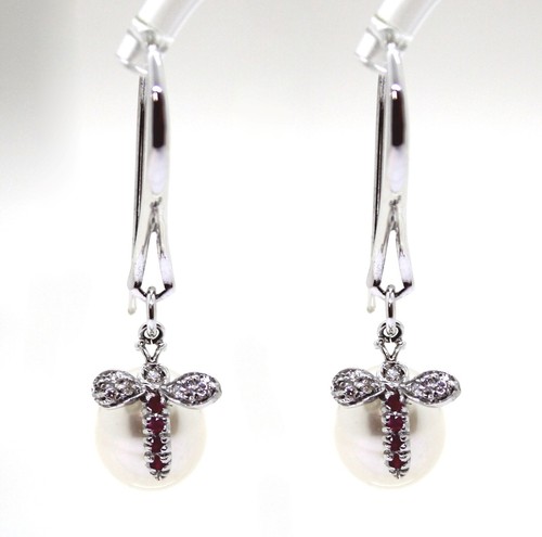 Boucles blanc 18k avec - boucles,