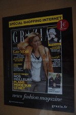 KATE MOSS  / AFFICHE 80 X 60 / GRAZIA