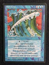 Carte Magic FR 1er EDITION BORD NOIR 1994 FBB MUR D'EAU BLEU CREATURE MUR DE FEU