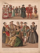 1880 Angleterre Costumes Trachten Costume Moyen Âge Leipzig 138308