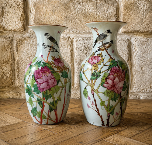 Paire grands vases - de,