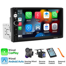 Autoradio 1DIN 7" Écran Tactile HD – Lecteur Multimédia Bluetooth FM USB AUX – M