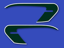 SUZUKI GT550 K- Kit déco Sticker decals fuel tank - GT 550 K  1973