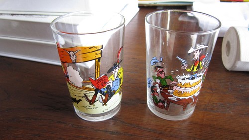 Lucky luke 1972 verres à - verres,