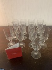 13 verres à vin modèle Chauny cristal Baccarat (prix à la pièce)