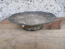 vide poche coupe métal argenté grenier ancien