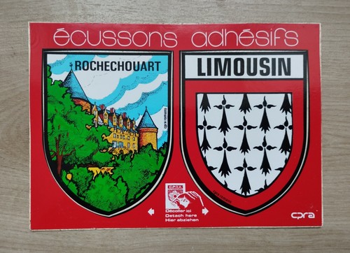 Carte postale blason adhésif - blason,